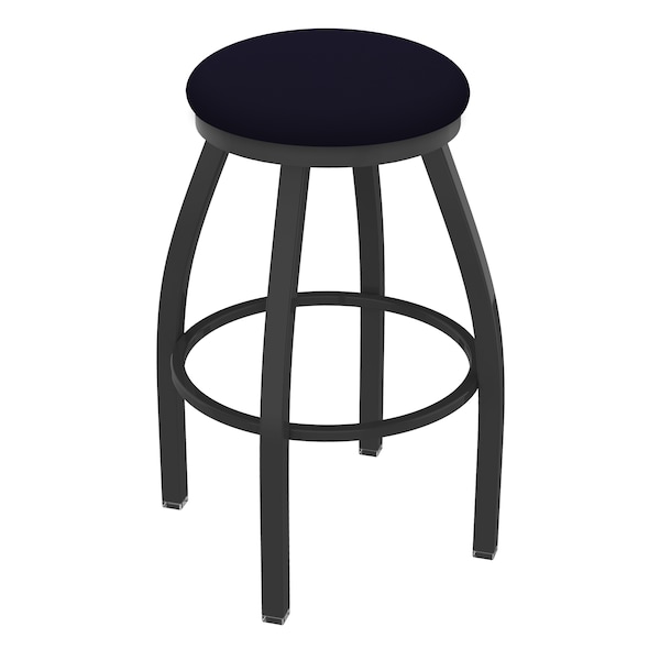 36" Swivel X-Tall Bar Stool, Pewter Finish, Canter Twilight Seat